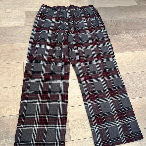 SONOMA MENS 2 PIECE PAJAMA SET RED GRAY PLAID NEW LARGE - Picture 13 of 13